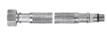 FERRO  Wężyk w oplocie M10x1/2"- 50 D WBS24 #1