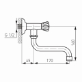FERRO Standard Bateria zawór umywalkowa ścienna Z39 #2