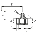FERRO F-Power Zawór kulowy wodny 3/4" KFP2 #2