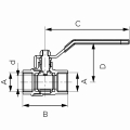 FERRO F-Comfort Zawór kulowy wodny 3/4" KFC2 #2