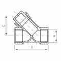 FERRO Filtr siatkowy do co 25 1 cal F06 #2