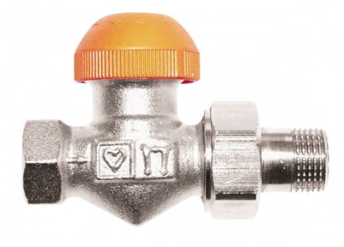 HERZ Zawór termostatyczny prosty TS-98-V z widoczną nastawą wstępną  1/2"    1762367