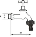 TADline Zawór czerpalny 3/4" IRYD chrom mat z szybkozłączem ALTH-995367 #2