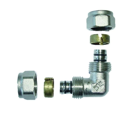 TADline Altech PEX Kolano 90° PEX/PEX 20x20x2. Wkład aluminiowy ALTH-200751