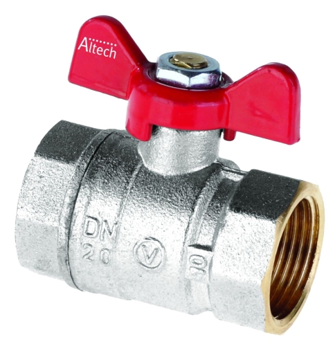 TADline Zawór kulowy wodny, pełno przelotowy z dławikiem, motyl – PN25, G 1" ALTH-715470