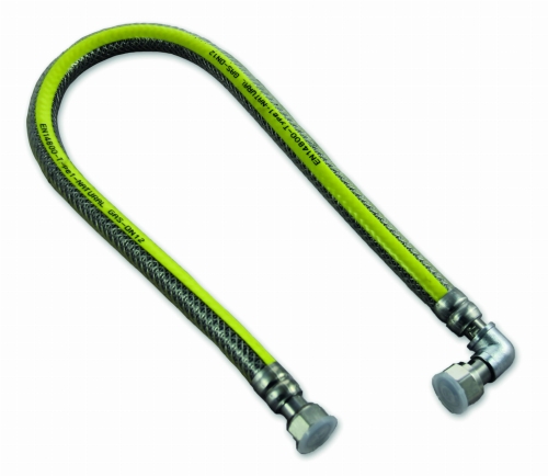 TADline Wąż elastyczny do gazu z ognioodporną powłoką z PCV, z kolankiem GW,  GW 1/2" x 500 mm ALTH-179098