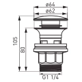 Ferro Korek umywalkowy  S287PP-B #2