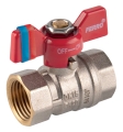 FERRO F-Comfort Zawór kulowy nakrętno-nakrętny z motylkiem 3/4" KFCM2 #1