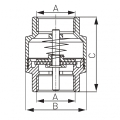 FERRO  Zawór zwrotny DN25 (1") ZZM3 #2