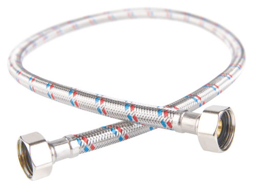 FERRO Wężyk przyłączeniowy w oplocie GW 1/2 cala x 1/2 cala 80 cm PWS7