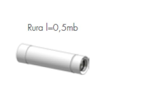 DE DIETRICH CX65 rura do odprowadzania spalin 80/125x 500 84837736A