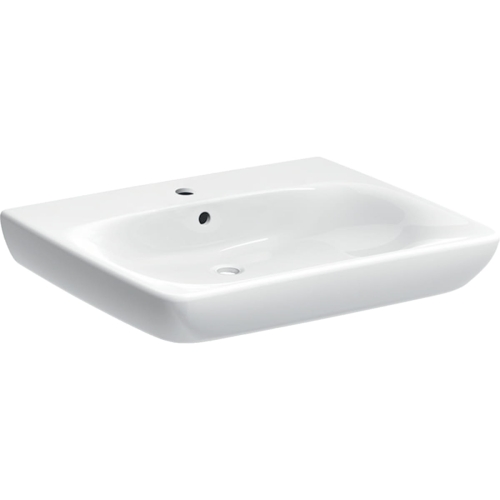 GEBERIT Selnova Comfort Umywalka dla niepełnosprawnych 65cm z  otworem z przelewem 501.463.00.7