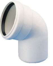 WAVIN Kolano PVC kanalizacja niskoszumowa DN 70/67° BIAŁY AS WAVIN 3074631 3074631