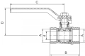 FERRO STANDARD Zawór kulowy wodny DN15 (1/2") KPS1 #2