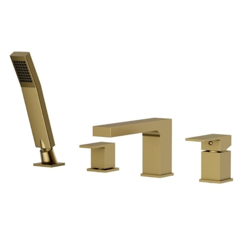 VALVEX ARS Bateria wannowa 4-otworowa stojąca brushed gold 2420570