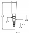 BONOMINI WALLTRAP Natynkowy syfon do odprowadzania skroplin 7830UN32B0 #2
