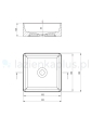 DEANTE Jasmin Umywalka stawiana na blat kwadratowa CDJ6U3S #4