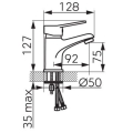 FERRO ISSO Bateria umywalkowa chrom BIS2 #2