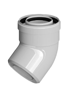 RICOM ENERGY PAL PP-AL Kolano koncentryczne 60/100/45° PP60/100B45