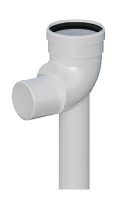 RICOM ENERGY SING PP Kolano redukcyjne do systemów kominowych 60/80x87° 1006080PB