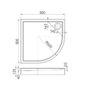 ROCA COMPACT Brodzik akrylowy półokrągły 90x90 A276260000 #2