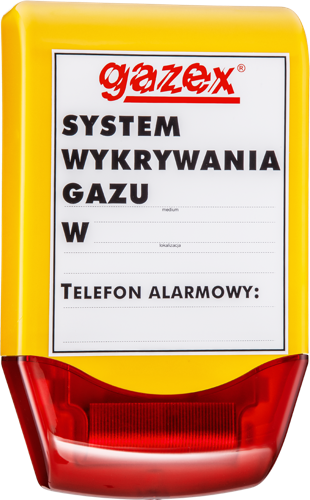 GAZEX Sygnalizator optyczno-akustyczny 12V syrena z lampą LED SL-21