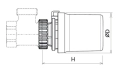 HONEYWELL Thera-6 Głowica termostatyczna przyłącze M30 x 1,5 T3019_2-5 #2