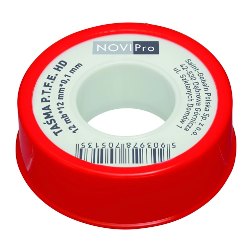 TADLINE PTFE HD Taśma teflonowa 0,1x12 mm/12 m NOVI-202864