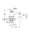 GROHE Euroeco Cosmopolitan Bateria umywalkowa pneumatyczna S 36265000 #2