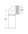 GROHE Kolano odpływowe DN80 42327000 #3