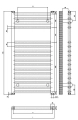 TADline Bellis Grzejnik łazienjowy stalowy 500x1500 ALTN-183557 #2