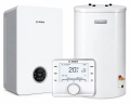 BOSCH JUNKERS Zestaw Kocioł 1 funkcyjny gazowy Condens GC2300IW 20P + Zasobnik CWU WST120-5O + Regulator pogodowy z czujnikiem temperatury CW400 + System kominowy 8734100642 #1