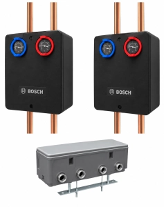BOSCH JUNKERS Pakiet Grupa pompowa HS25/6 i HSM25/6 z modułem MM100 + Rozdzielacz ze sprzęgłem  hydraulicznym 8 734 100 529
